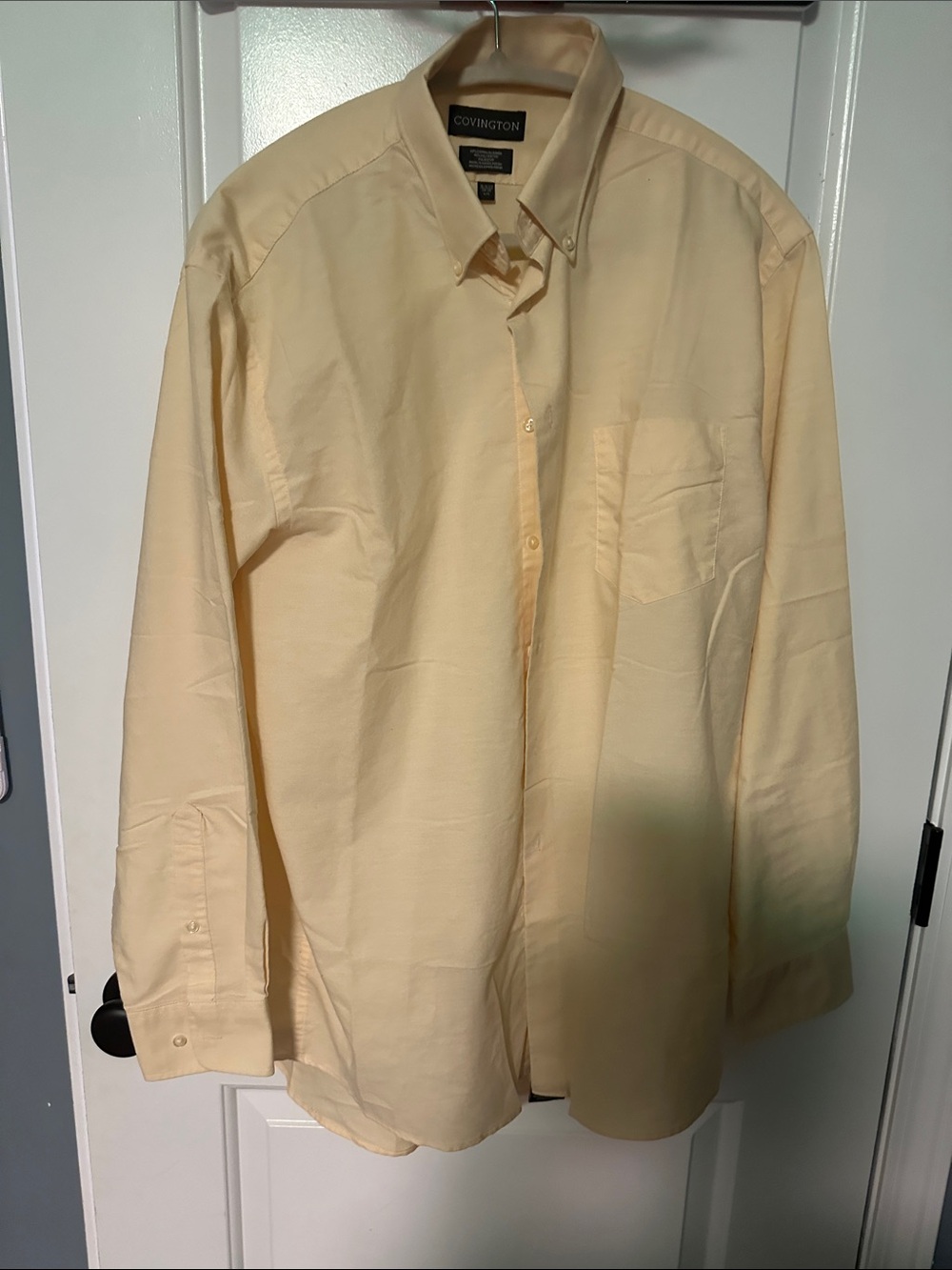 Covington Men's Button-Down Shirt in Light Yellow